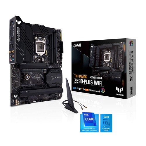 ASUS TUF Gaming Z590-Plus WiFi 6, LGA 1200 (Intel 11th/10th Gen) ATX Gaming Motherboard - TUF GAMING Z590-PLUS WIFI